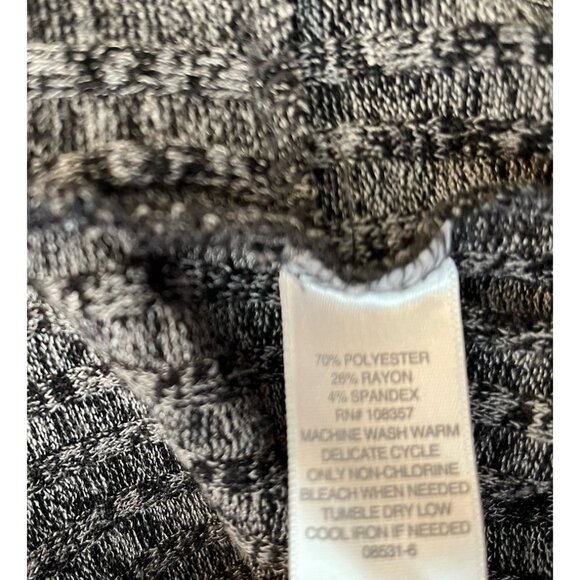 Liz Claiborne Ladies Medium Gray Open Front Cardigan Duster Sweater Pockets - Picture 5 of 5